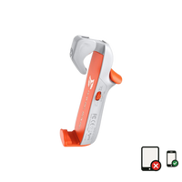 BIGBIG WON Mobile Gaming Triggers, Mobile Game Controllers Plug and Play for iOS and Android Phone 4.7-6.5 inches Game Trigger for PUBG/Fortnite/COD White (M1-1 Piece)
