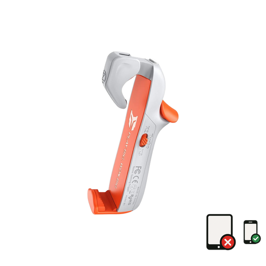 BIGBIG WON Mobile Gaming Triggers, Mobile Game Controllers Plug and Play for iOS and Android Phone 4.7-6.5 inches Game Trigger for PUBG/Fortnite/COD White (M1-1 Piece) (LEBANON ONLY)