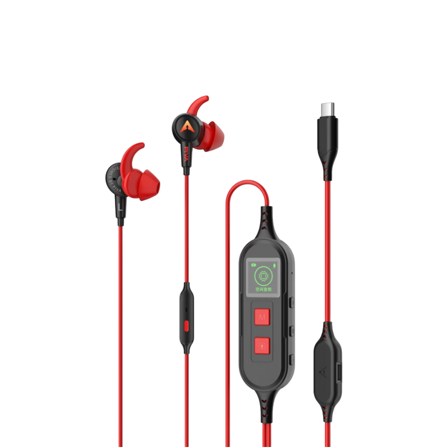 The PIVA S6PRO Gaming Earphones Type c Usb-c Gaming Headset Headphones Earphones Earbuds Earpiece with Microphone Comfortable Creative