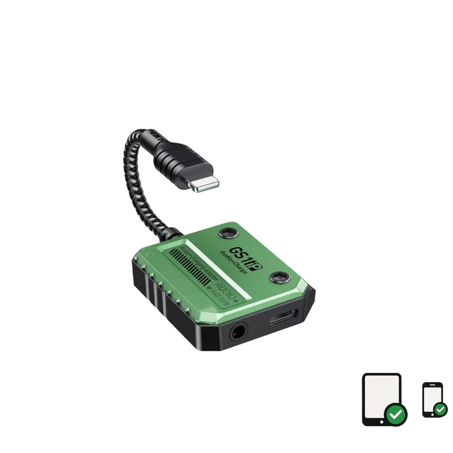 PLEXTONE GS1, 30W Fast Charging Adapter, Audio Adapter for iPhone, Aux 3.5mm Audio Converter for iPhone 12/13/14