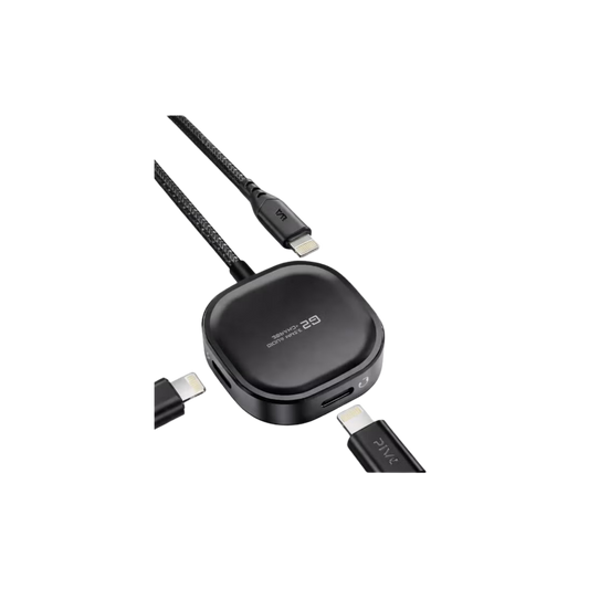 PIVA G2 iPhone Lightning Adapter – Headphone Jack with 21W Lightning Fast Charging, HD Clear Voice with Extra Bass, Zero Delay, Mic Supported, MFI-Certified Chipset, Perfect for iPhone 8, X, 11, 12, 13, and 14 Pro Max (Double Lightning))