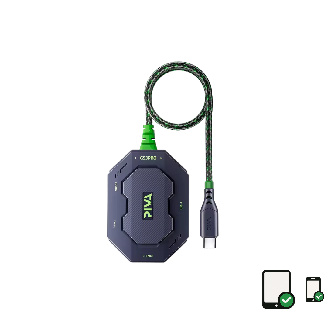 PIVA GS3 PRO Gaming Audio & Charging Adapter (Straight Version)