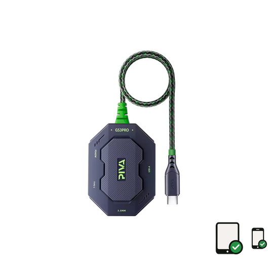 PIVA GS3 PRO Gaming Audio & Charging Adapter (Straight Version)