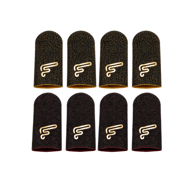 Flaregun P2 Sleeves Offer – 4× Pure Gold + 4× Demon Red (8 Finger Sleeves) with Free Delivery